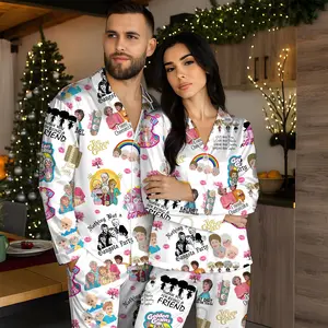 Golden Girls Pajamas Set For Women And Kids, Funny Retro Sleepwear , 80s TV Show Loungewear, Friendship PJs, Vintage Cartoon Nightwear Gift