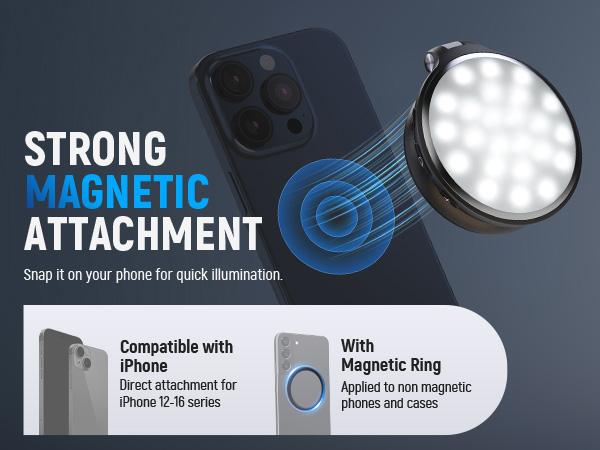 NEEWER NL48R Magnetic LED Selfie Light with Makeup Mirror, MagSafe Compatible Phone Fill Light & Desk Stand for iPhone/Android, Portable Dimmable Video Light for TikTok Live, Vlogging & Makeup NEEWER NL48R Magnetic LED Selfie Light with Makeup Mirror, MagSafe Compatible Phone Fill Light & Desk Stand for iPhone/Android, Portable Dimmable Video Light for TikTok Live, Vlogging & Makeup