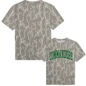 Football Style Bottomland Camo Shirt, Outdoor Sporting Graphic Tee