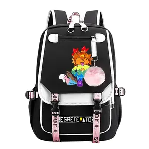 Regretevator LGBT+ Guppy Trendy Youth Laptop Backpack – Large-Capacity Travel & School Bag for Commuting, Camping & Daily Use, Durable Stylish Design, Perfect Gift for Boys & Girls 11.4” × 18.1”