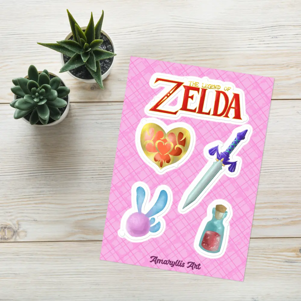 Legend of Zelda Sticker sheet