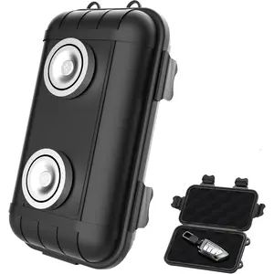 Magnetic Key Box, Magnetic Key Holder Under Car, Hide a Key Magnetic Car Waterproof Key Holder Hider Key Case for Outside Travel, Magnetic Hide a Key Box for Cars, SUV, Truck - Black, 1 Pack