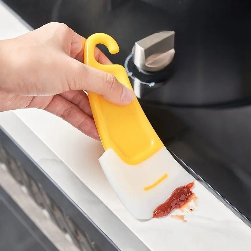 Scratchless kitchen scraper, cleaning tool, soft headed scraper