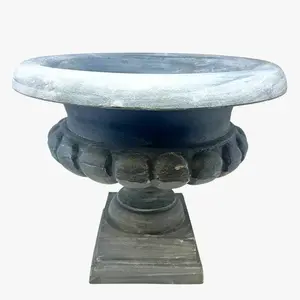 Gresham Cast Aluminum Urn 18" x 16" in Gray | DCH22