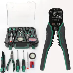 Electrician Tools Kit Set for Men and Women, 8-in-1 Tool Set for Electricians with Wire Stripper, Electrician Screwdriver Set, Insulated Tools, Tester