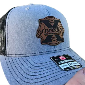 Richardson 112 Generation X Patch Trucker Hat - Stylish Casual Outdoor Snapback Cap with Sun Protection & Ventilation Features