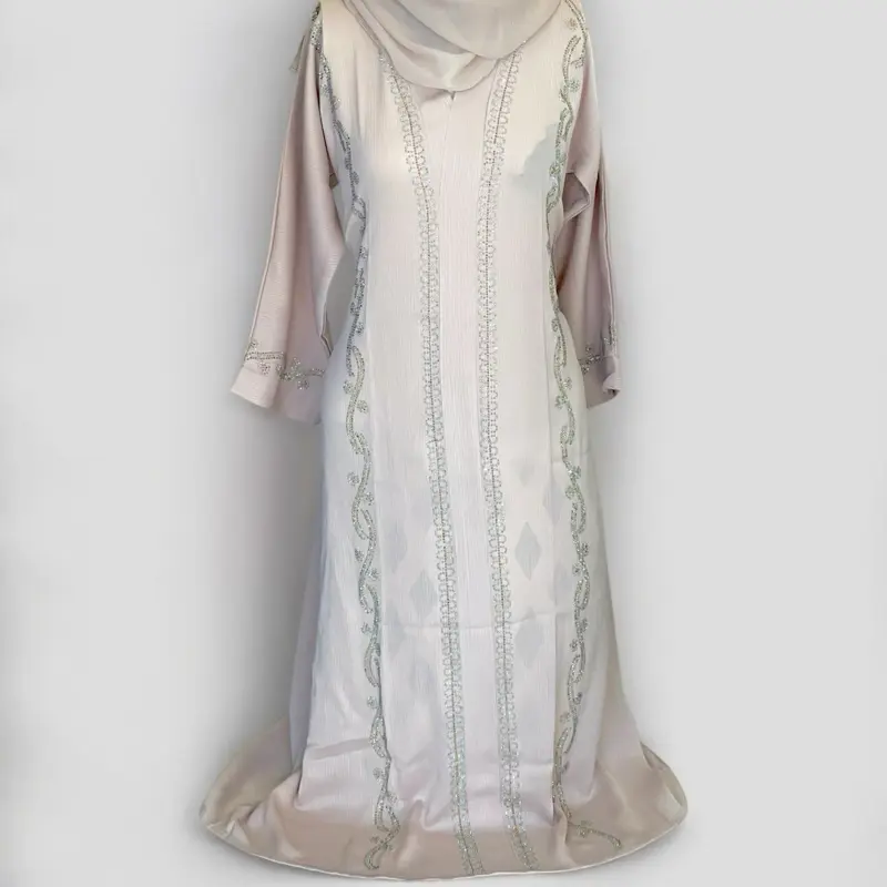 Raha Kids Abaya- cute kids abaya designed with lightweight stones, comes with a hijab.
