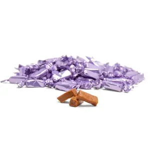 Candy Envy - Lilac Wrappers Individually Wrapped - Toffee Milk Caramels - 2 Pound Bag - Approx. 190 Pieces