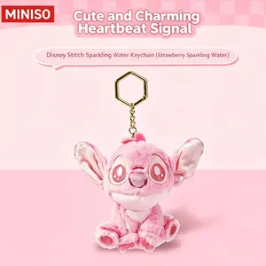 Disney Stitch Soda Pop Series Keychain – Sparkling Plush Pendant in Fruit & Cheese Flavors like Cheese, Strawberry & Orange, Cute Backpack Charm for Kids & Collectors