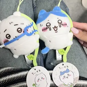 Cute Chiikawa Climbing Series Plush Keychain Bag Charm Anime Hachiware and Ji Mascot Hanging Doll Gift for Girls Kawaii Toy