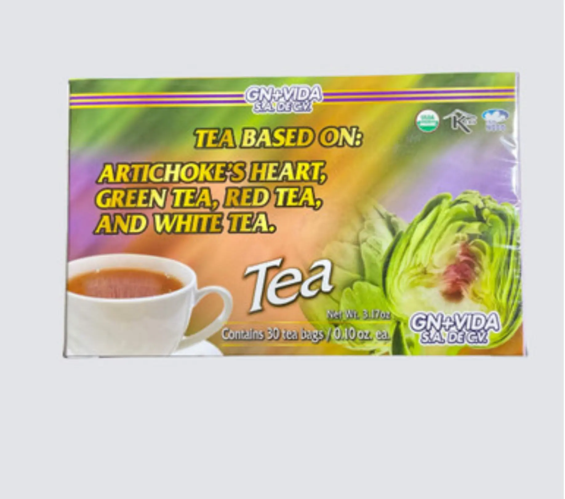 GN+Vida Artichoke Tea (Te Alcachofa) 30 Tea Bags