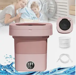 Mini Foldable Washing Machine Portable Travel Size Compact Foldable Design Ideal for Travelers and On-The-Go Use Perfect for Travel