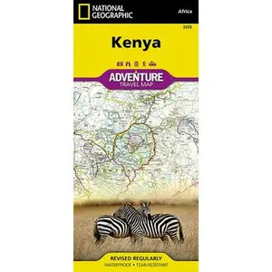 Kenya Map -- National Geographic Maps - Adventure, Sheet Map, Folded