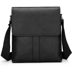 Messenger Bags for Men - Small PU Leather Crossbody Bags