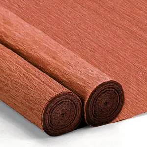 Crepe Paper Streamers 2 Rolls 10 x 98Inch for DIY Colorful Paper Flower Wrapping Crafts Birthday Wedding Holiday Party Decorations Brown