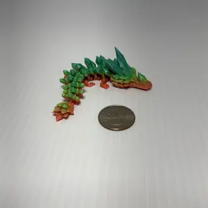 printed  4.5” dragon figure Flexible Articulated 3D