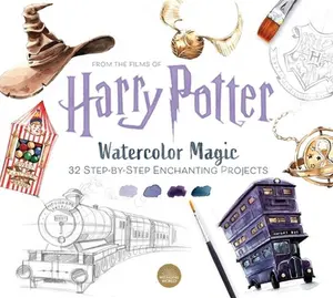 USED Book - Harry Potter Watercolor Magic: 32 Step-By-Step Enchanting Projects (Harry Potter Crafts, Gifts for Harry Potter Fans) by Audoire, Tugce (Paperback) - english