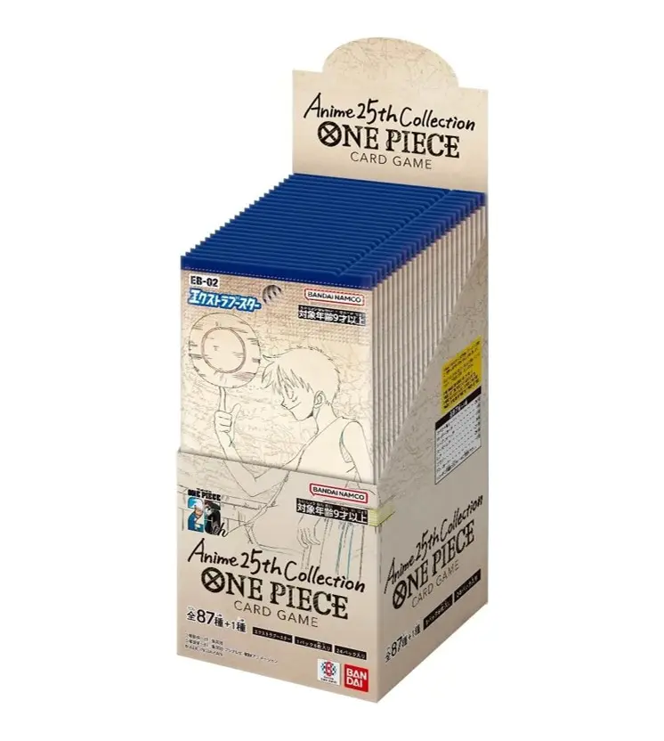 eb 02 booster box One Piece Card Game: Booster Box (EB-02) Anime 25th Collection – Parabox  Games Ltd main image 1