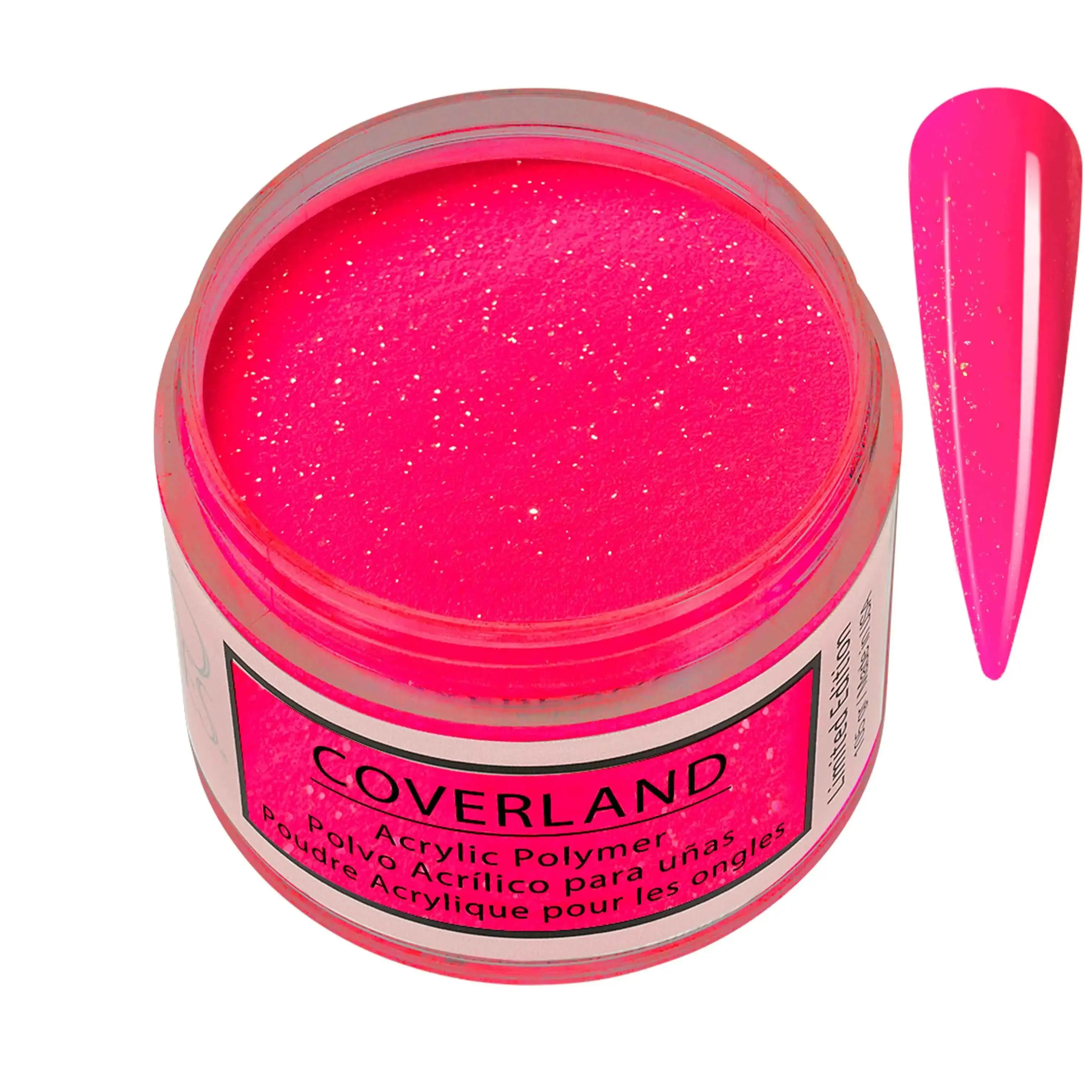 Tones Coverland Acrylic Powder 1.5 oz "Strawberry Margarita" Made in USA, Great for Nail Art