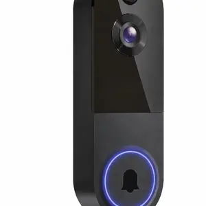 Black GL2K Wireless Camera, Multi-combination Smart Doorbell, 166° Wide-angle Video Surveillance, Two-way Voice Intercom, Cloud Storage,