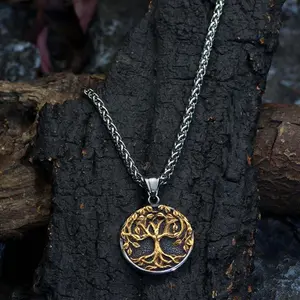 Viking Tree of Life  Necklace – Norse Symbol Amulet for Men & Women, Personalized Daily Jewelry Gift