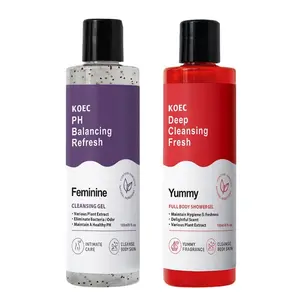 Yummy & Refresh pH Balancing Shower Gel Cleanser | Two Pack Wash | Gentle Cleansing, Odor Control, and Skin Nourishment Duo for Daily Freshness, All Skin Types
