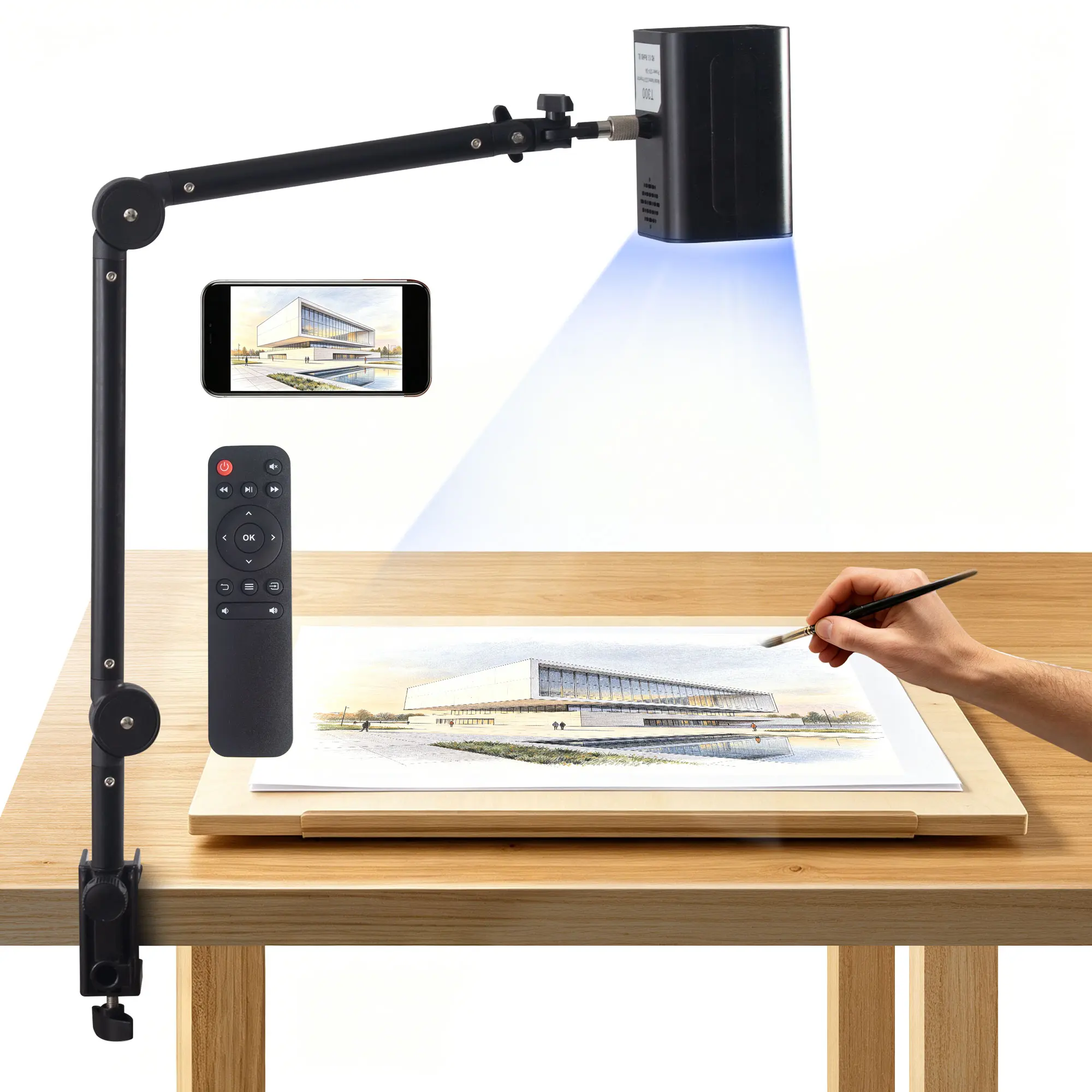 HI-REEKE Tracing Projector for Drawing, 720P Art Projector 9-150" for Canvas Wall