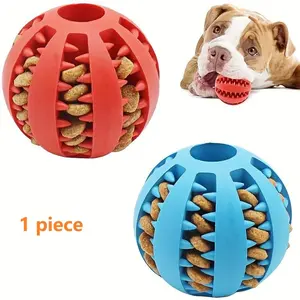 Interactive Dog Ball Toy with Treat Dispenser, Durable Plastic Chew & Tooth Cleaning Pet Toy, Fun & Healthy Play for Puppies & Dogs, Interactive Training Ball