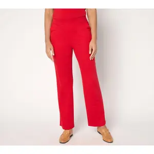 Isaac Mizrahi Live! Regular Go To Knit Straight Leg Pants