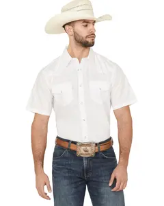 Gibson Trading Co Men's Men'S Solid Short Sleeve Pearl Snap Western Shirt - Gmba17w103