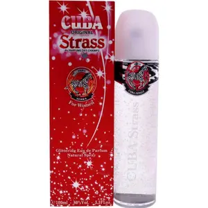 Cuba Strass Zebra Wild Oriental Floral Eau de Parfum (EDP) - Women's 3.3 fl oz Spicy Amber-Patchouli Scent, New Boxed Amber Women's Fragrance