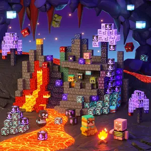 GobiDex Shadow Crypt 100PCS Magnetic Building Blocks Upgraded 0.8 Inch, Portable Travel Construction Set, STEM Montessori Toys for Kids, Gift for Ages 3+