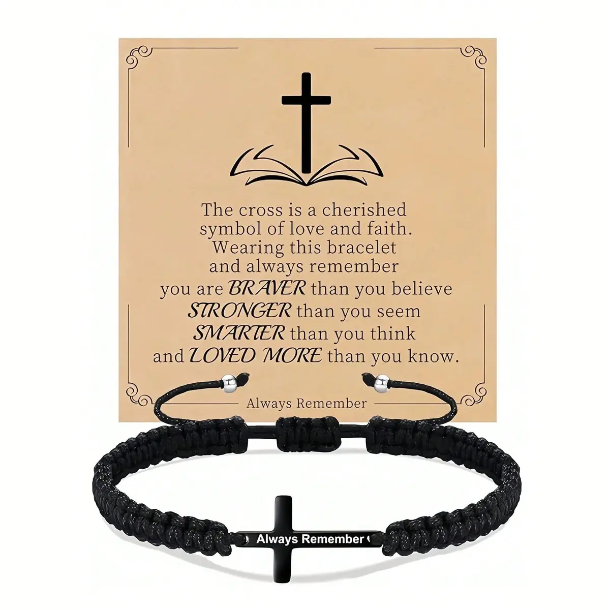 Bible Verse Bracelets for men women, Scripture Quotes Bracelet Inspirational Christian Religious Cross Bracelet Bible Verse Birthday Christmas gifts for Boys Girls Son Daughter Husband