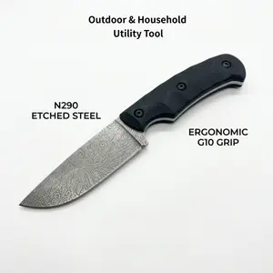 Compact Utility Cutting Tool with Ergonomic G10 Handle, Durable for General Household and Craft Applications