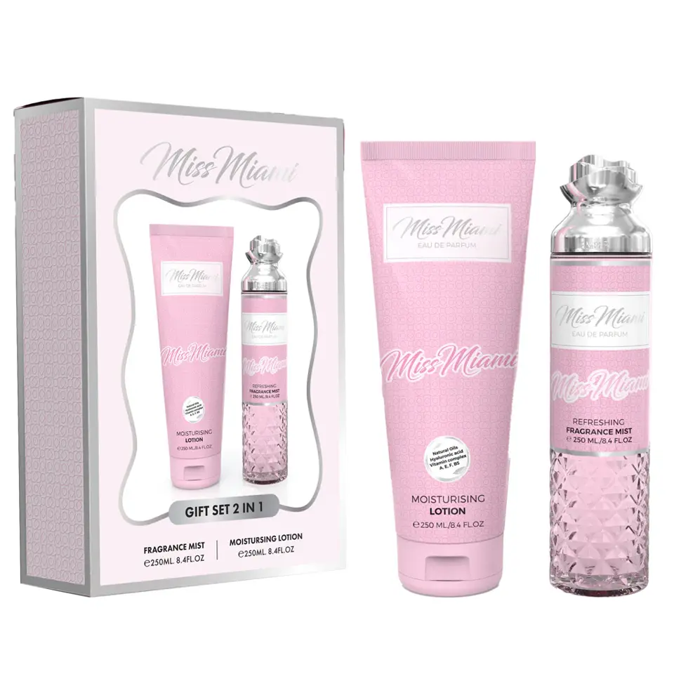 Miss Miami Set 2 in 1 Gift for Women | Fragrance Mist & Moisturising Lotion 250ml