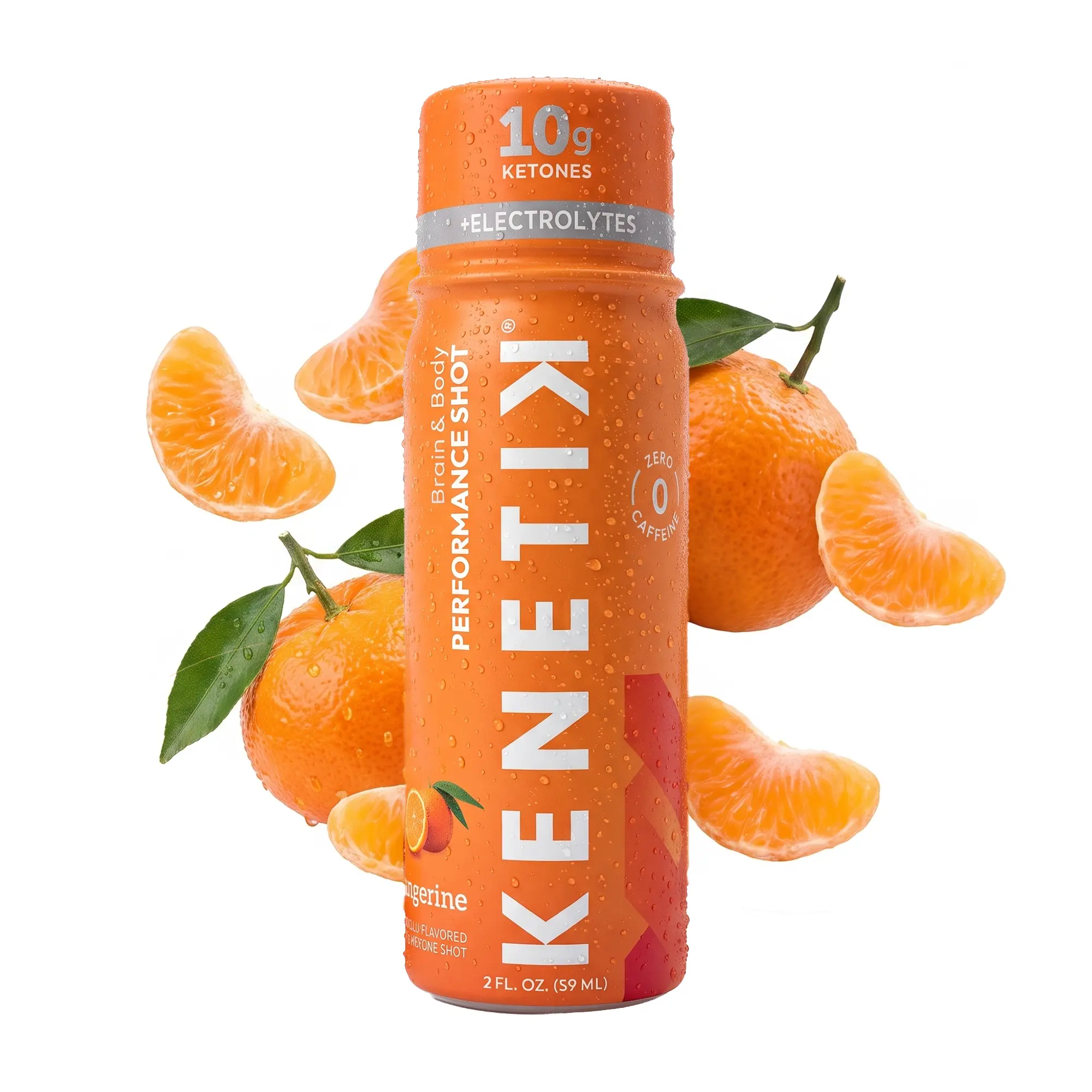 Kenetik Brain & Body Performance Shots – Caffeine-Free, Sugar-Free Ketone Supplement Drink, 10g Ketones for Focus, Clarity & Recovery, 2oz On-the-Go Energy