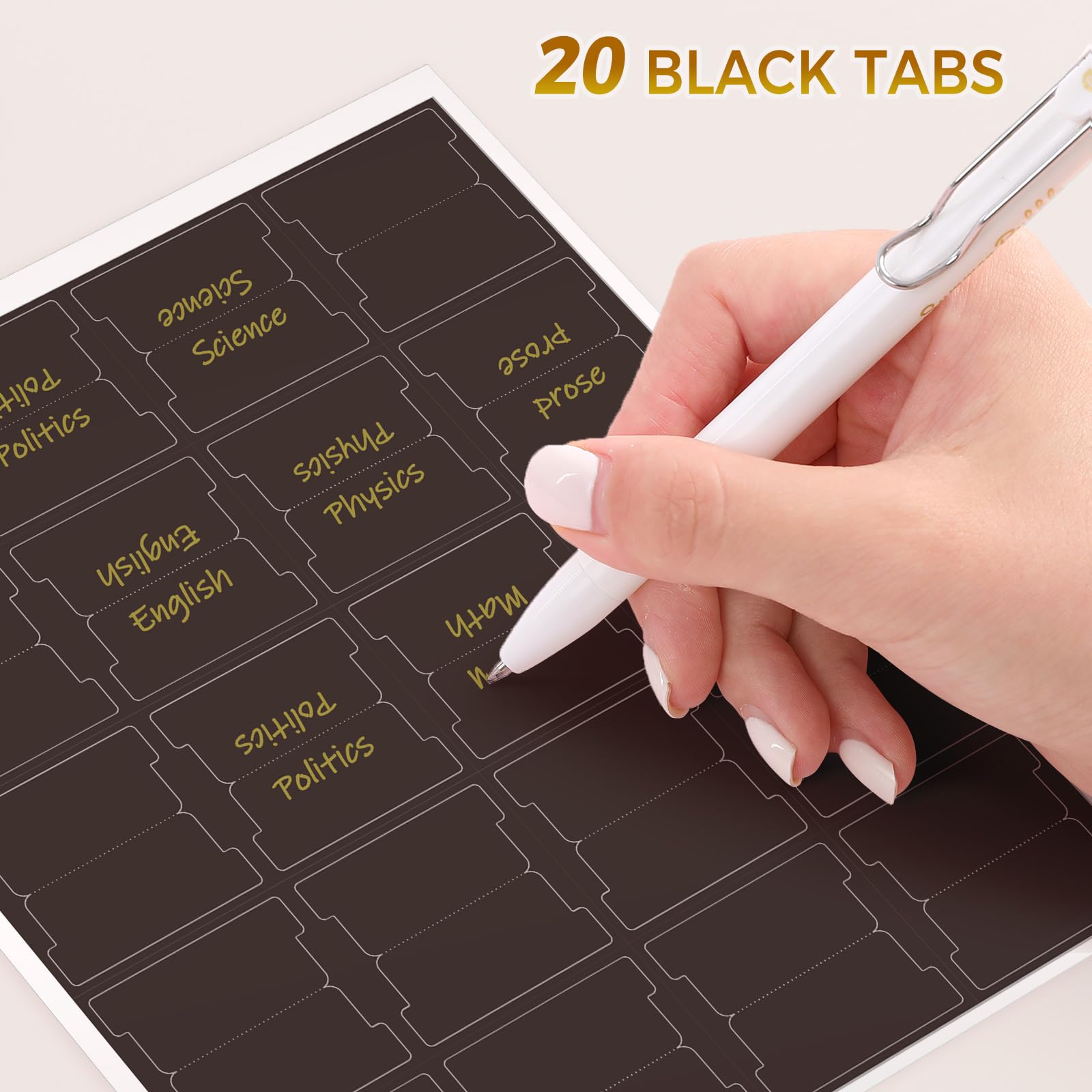 SKYDUE 100 Laminated Gold Foil Bible Tabs, Large Print Bold Text Durable Repositionable Easy-to-Apply Index Dividers for New & Old Testament, Elegant Family Gift for All Ages (Office Stationery) SKYDUE 100 Laminated Gold Foil Bible Tabs, Large Print Bold Text Durable Repositionable Easy-to-Apply Index Dividers for New & Old Testament, Elegant Family Gift for All Ages (Office Stationery)