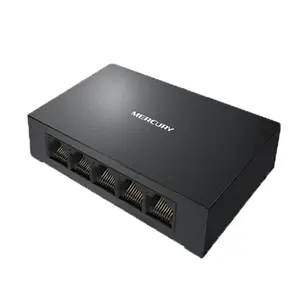 Metal Iron Case 5-Port Full Gigabit Switch Network Cable Splitter Hub