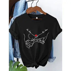 Custom Text T-Shirt, Personalized Text T-Shirt, Business Logo T-Shirt, S Team Logo Apparel, Couple Gift, Customize Your Text T-Shirt