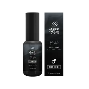 Bare Chemist Voodoo Pheromone Cologne for Men – Long-Lasting Formula with Spice, Wood, and Amber Scent – 1oz