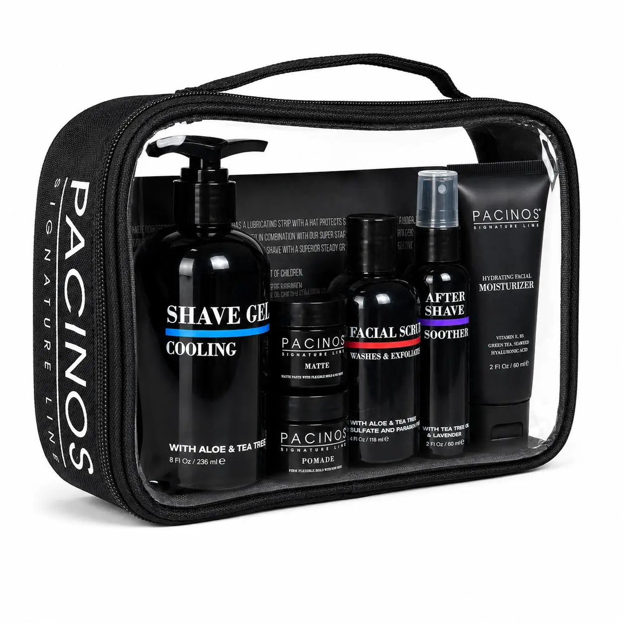 Fathers Day Bundle - Exfoliate, Shave, Moisturize your Face and Style your Hair, with a free Travel Bag