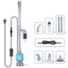 hygger 5 In 1 Fish Tank Gravel Cleaner Kit - 360GPH Water Swap, 110V 60HZ, 40.5in Reach, Adjustable Tube Vacuum, Sand Washer, Filter Siphon, Wash Sponge, Left-Handed Pet Supplies (No Fine Sand - Clog Risk, Efficient Cleanup, Filter w/o Water)