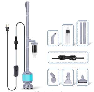 hygger 360GPH Electric Aquarium Gravel Cleaner, 110V 60HZ 5 in 1 Automatic Fish Tank Cleaning Tool Set Vacuum Water Changer Sand Washer Filter Siphon Adjustable Length Pet Supplies SummerVibes petlovers — NOT for Fine Sand (Risk of Clogging)