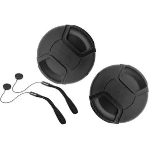 49mm Lens Cap Cover Compatible for  EOS M50 EF-M 15-45mm f/3.5-6.3 is STM Lens,for EOS M200 M50 M5 M6 Mark II M100 Camera  [2 Pack]
