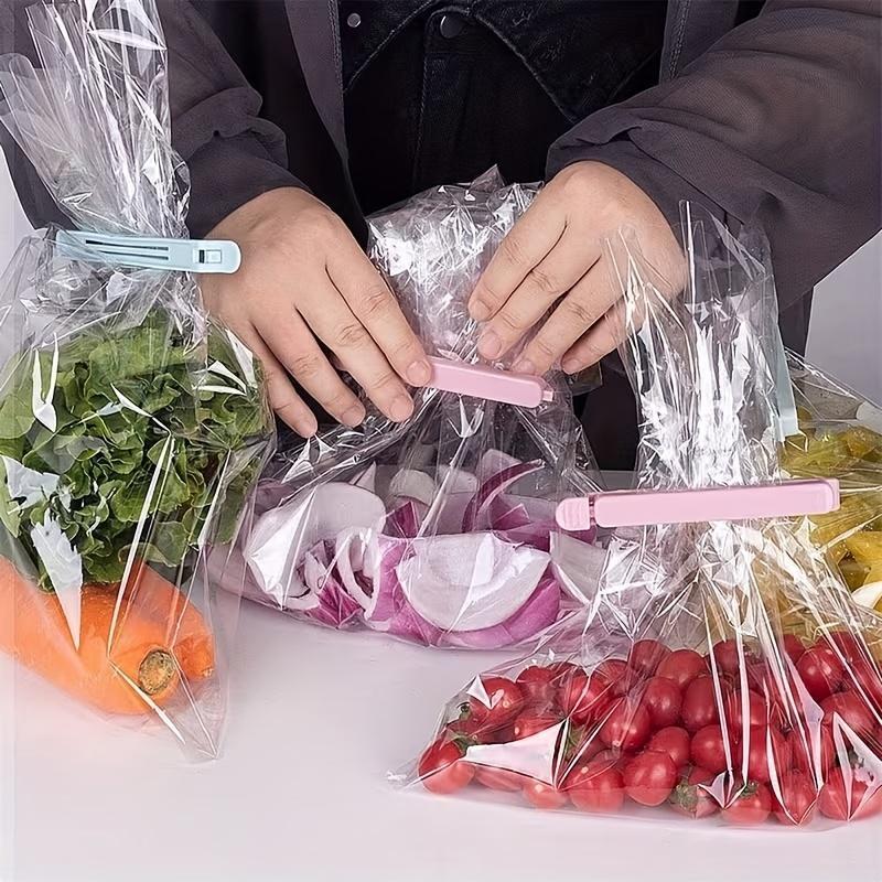 Set of 27 Reusable Clips for Sealing Food Bags, Ideal for Potato Chips And Bread. These Kitchen Storage Additions Feature a User-Friendly V-Shaped Design That Protects Against Moisture And Dust, Ensuring Your Food Stays Fresh