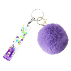 Card Grabber Card Clip For Long Nails, Cute Acrylic Debit Bank Card Grabber Keychain with Plastic Clip For Women