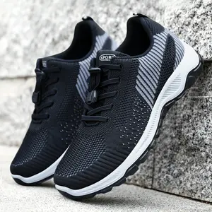 MAFEDY Men's Spring Walking Shoes Middle Aged Elderly Comfortable Travel Soft Sole Sports Shoes Seniors' Couples' Shoesaa