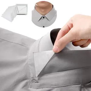 100PCS Collar Stays Coller Shaper Sticker for Shirt Adhesive Strips to Keep Collars Stand Collar Fixation Pads
