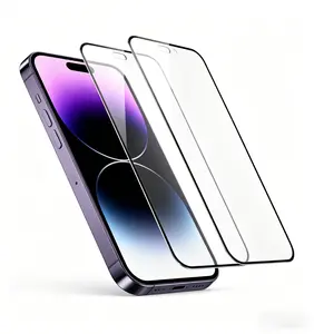 2-Pack Screen Protector Compatible with: iPhone 17, 16, 15, 14, 13 Pro Max, Plus, and Air. High-definition tempered glass with 9H hardness for maximum protection. Ultra-thin, scratch-resistant, and fingerprint-resistant.