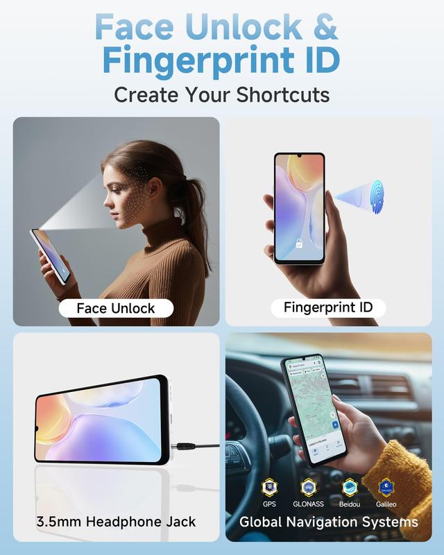 Ulefone Note 20 Pro Unlocked Phones, Android 14 OS, 8GB+128GB/256GB ROM 1TB Extension, 6.75” HD+ 90Hz Screen 6000mAh Battery Smartphone, 50MP Main Camera, 4G Dual SIM Cell Phone, Widevine L1 Certified - Black